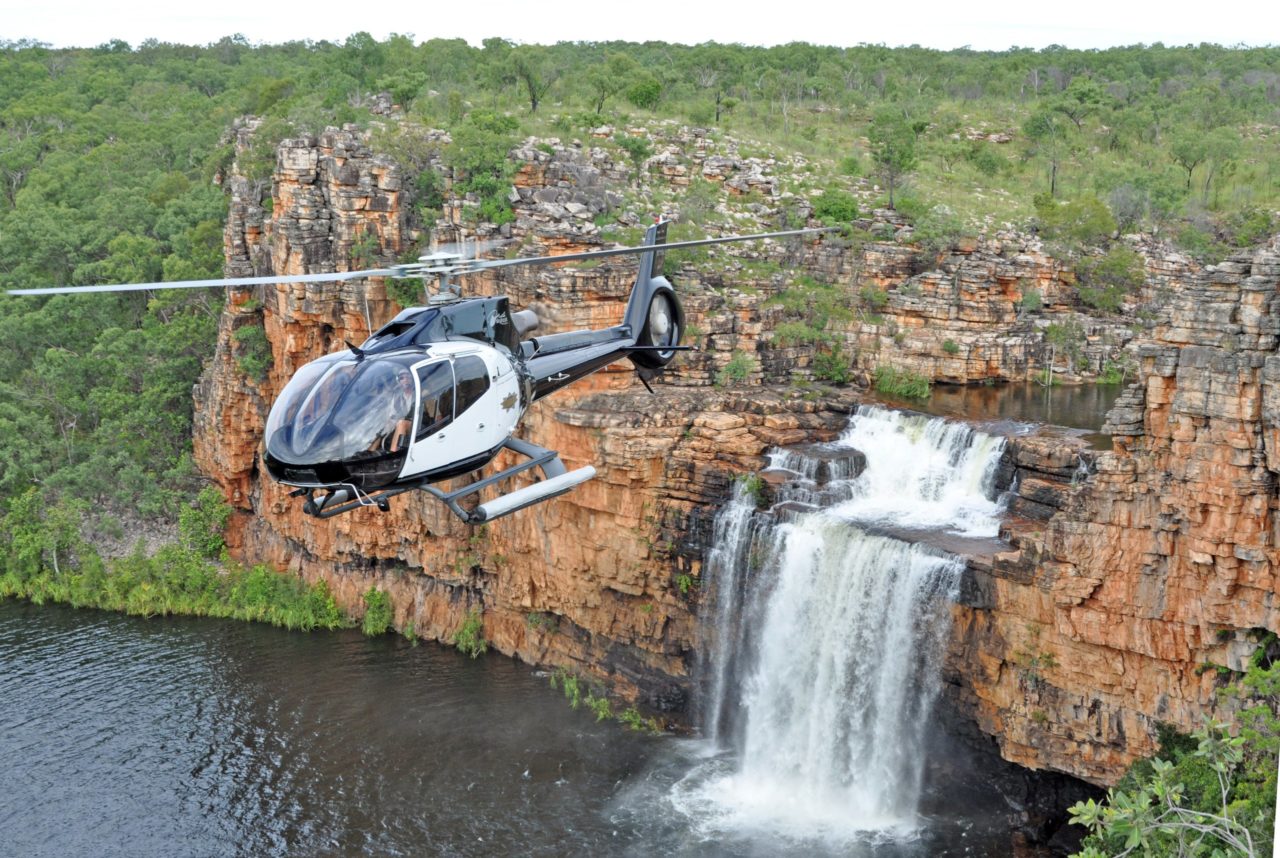 True North Helicopter at Eagle Falls