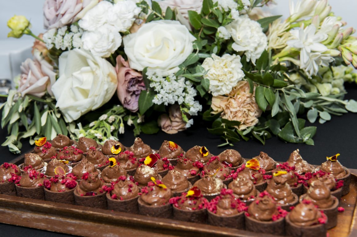 Peony Flowers with Cup Cake 