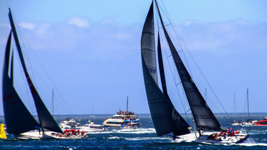 Sydney To Hobart Race Contestants Under Sail