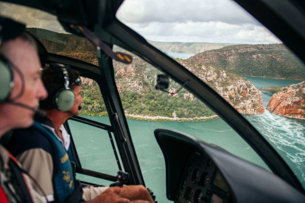 Opportunity to Helip experience at Horizontal Waterfalls - True North adventure cruise