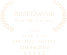 Best Overall Small Ship Category Award - 2020 Australia Cruiser