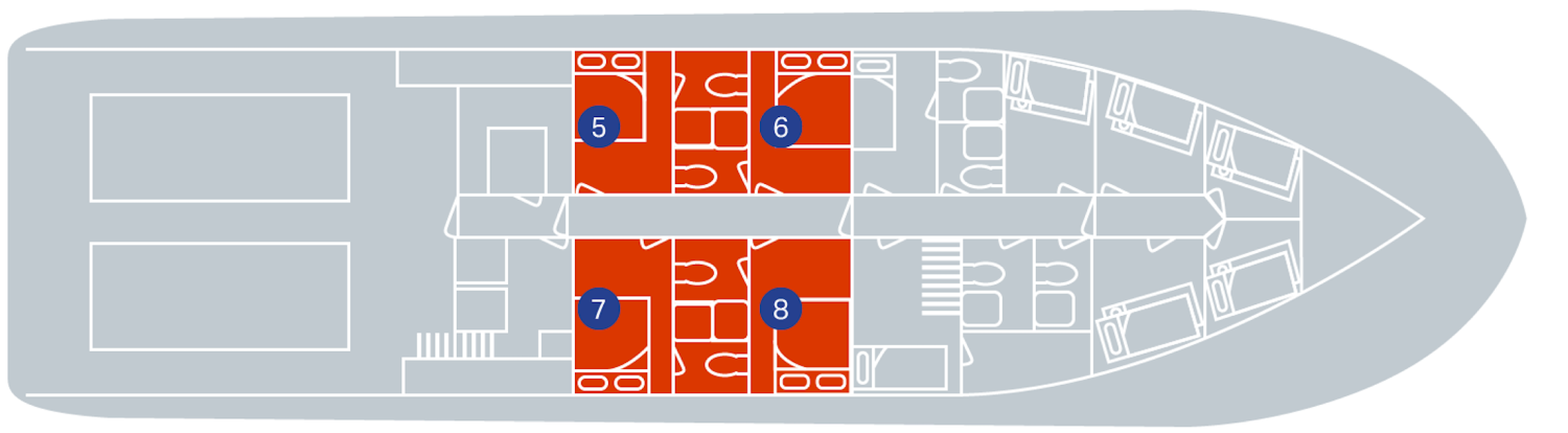 True North II River Class Staterooms Blueprint